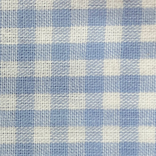 Cotton fabric Vichy 5mm, light blue image number