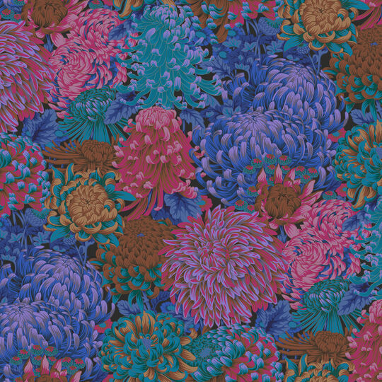 Cotton fabric Japanese Chrysanthemum image number
