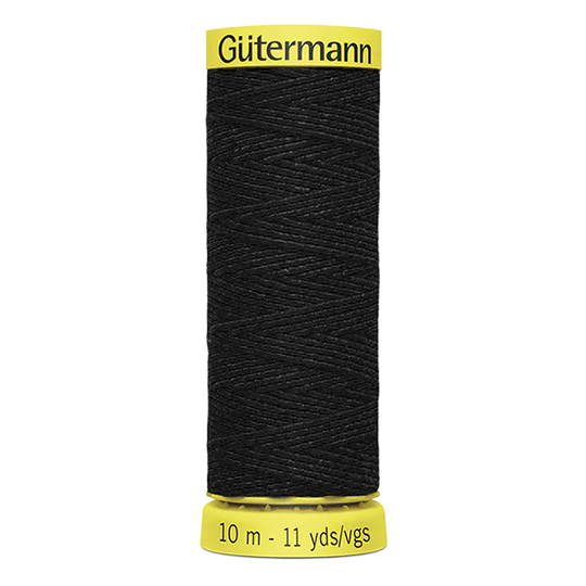 Nähgarn Elastic 10 m - schwarz image number
