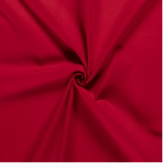 Tissu coton uni, rouge