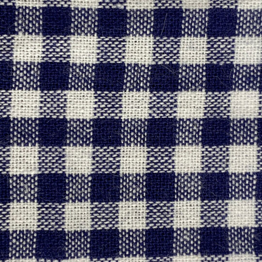 Tissu coton Vichy 5mm, bleu foncé image number