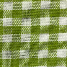 Cotton fabric Vichy 5mm, light green