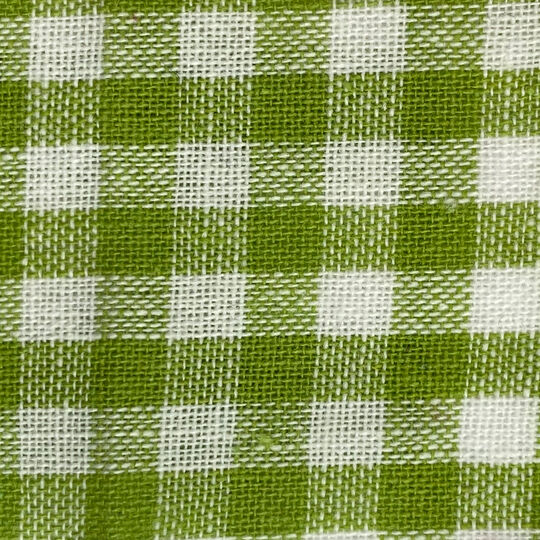 Tessuto di cotone Vichy 5mm, verde chiaro image number