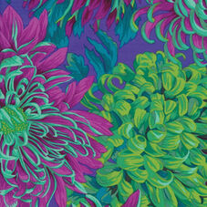 Tessuto di cotone Japanese Chrysanthemum, green