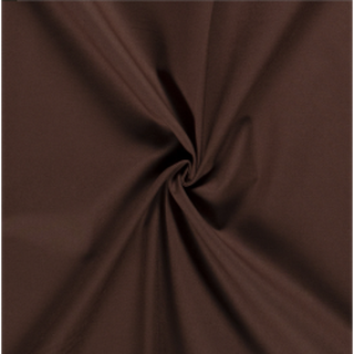Tissu coton uni, brun
