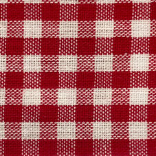 Cotton fabric Vichy 5mm, red