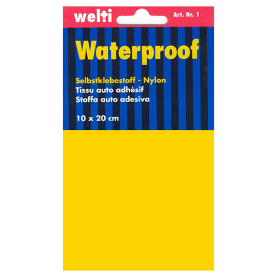Selbstklebestoff Nylon 10 x 20 cm - gelb image number