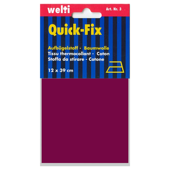 Patching fabric Quick-Fix 12 x 39 cm - bordeaux