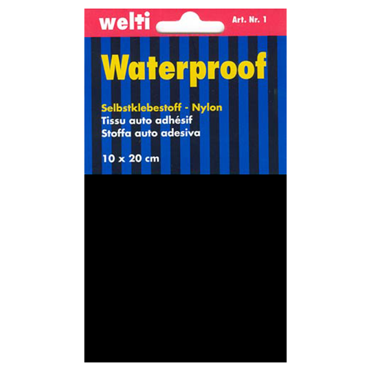 Selbstklebestoff Nylon 10 x 20 cm - schwarz image number