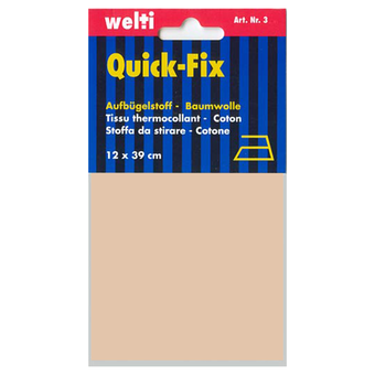 Tissu de rapi&eacute;&ccedil;age Quick-Fix 12 x 39 cm - beige