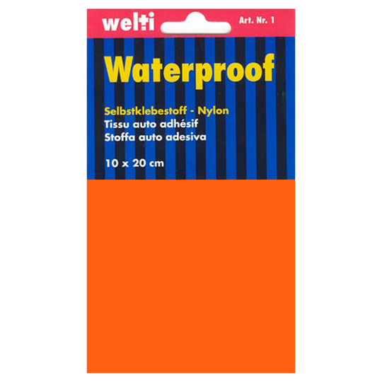 Tissu auto adh&eacute;sif Nylon 10 x 20 cm - orange image number