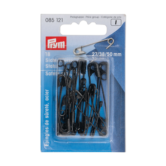 Safety pins, black