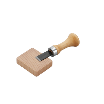Knopflochstecher mit Holzunterlage