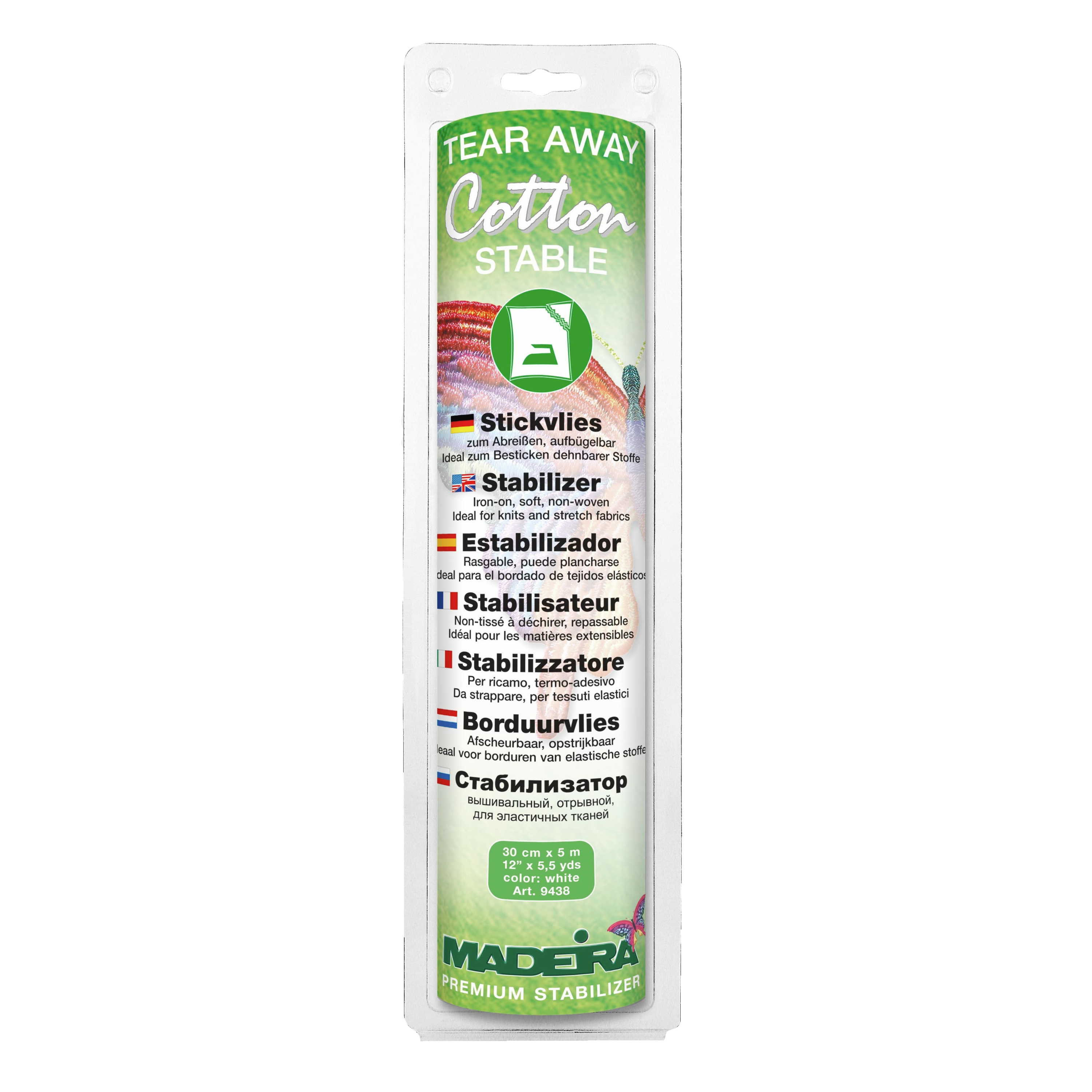 Stickvlies Madeira Cotton Stabel, weiss