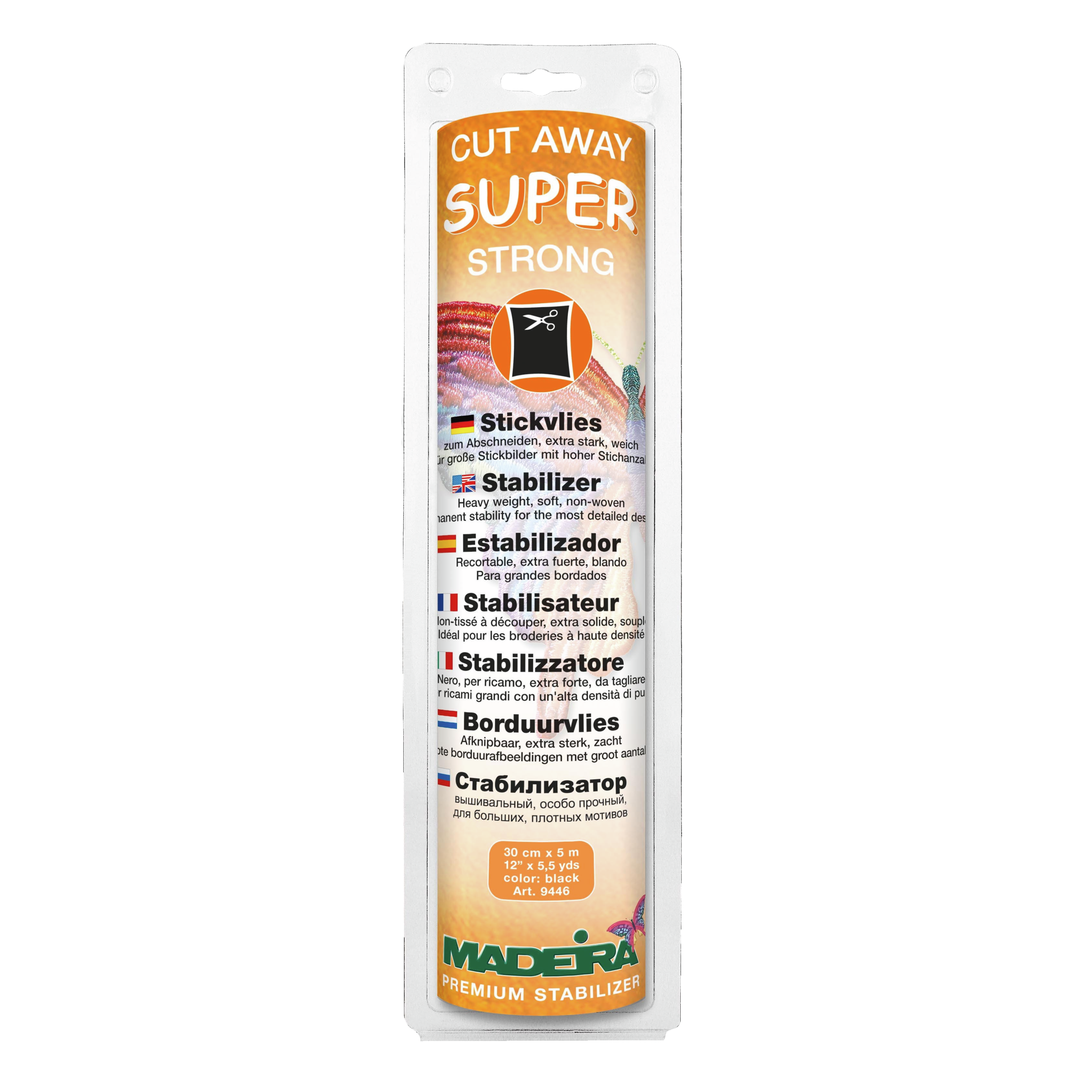 Stickvlies Madeira Super Strong, schwarz