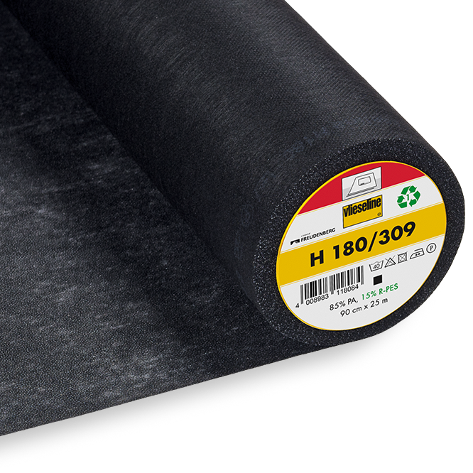 B&uuml;geleinlage Vlieseline H180, schwarz