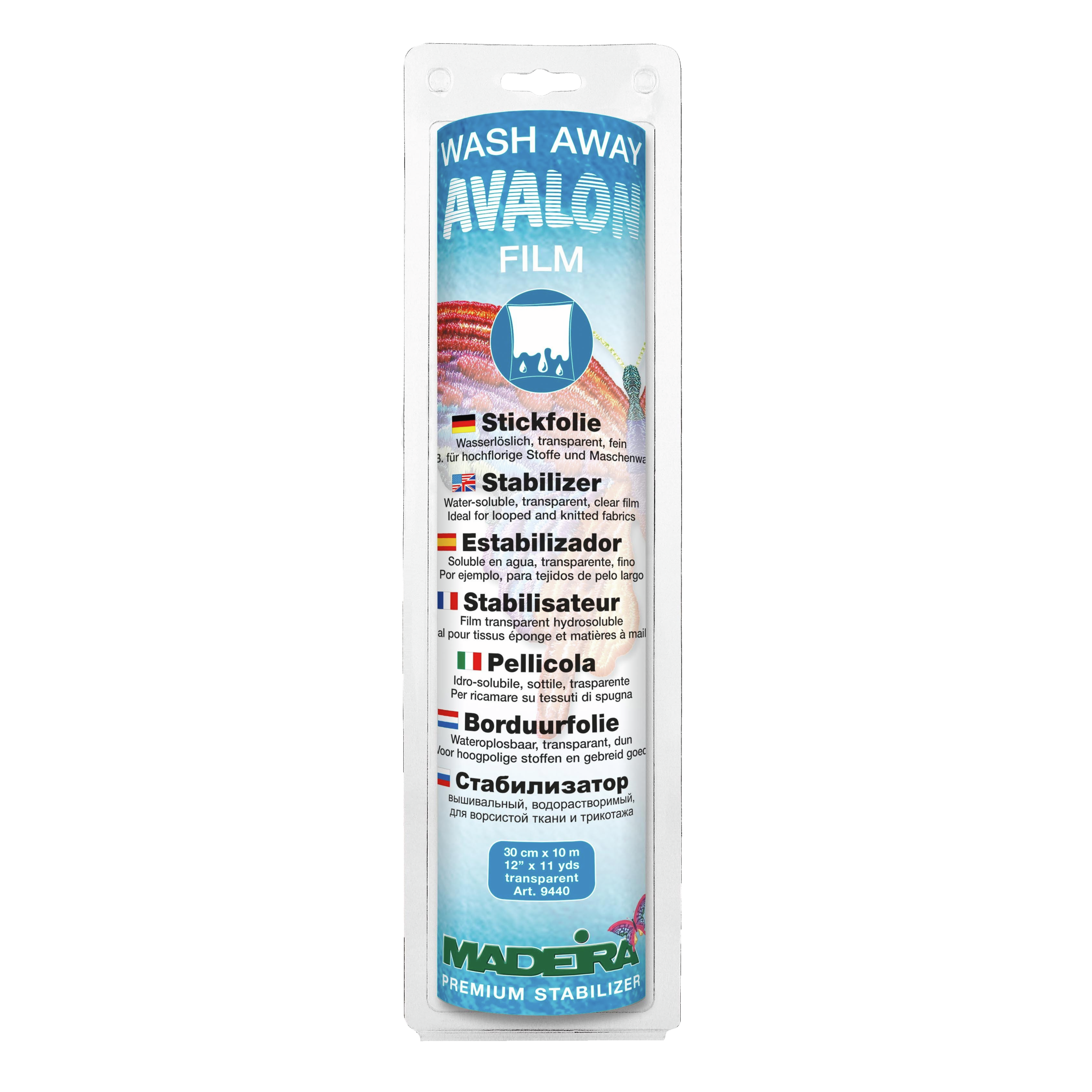 Stickvlies Madeira Avalon Film, transparent